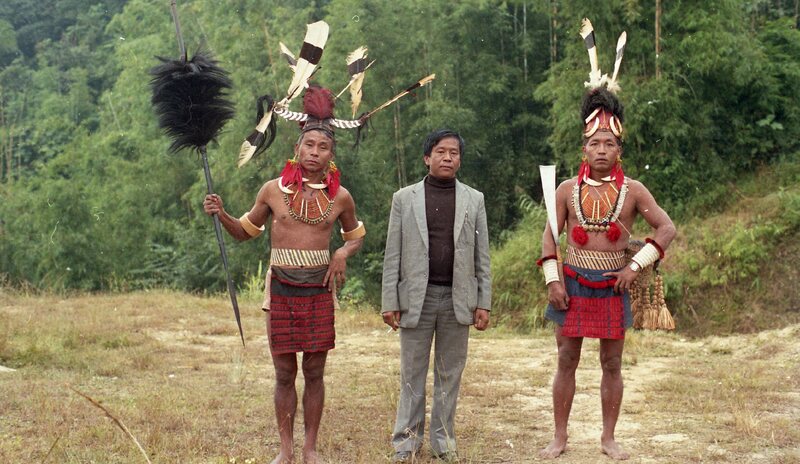 Konyak Tribeswomen and Tribesmen, Nagaland