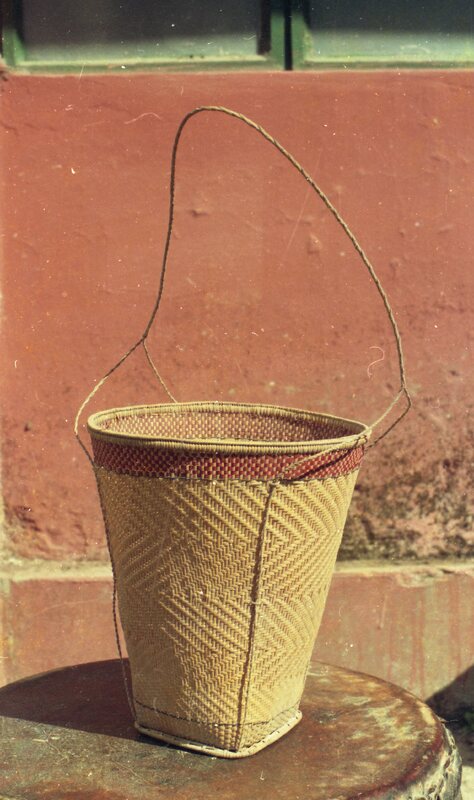 Traditional bamboo basket