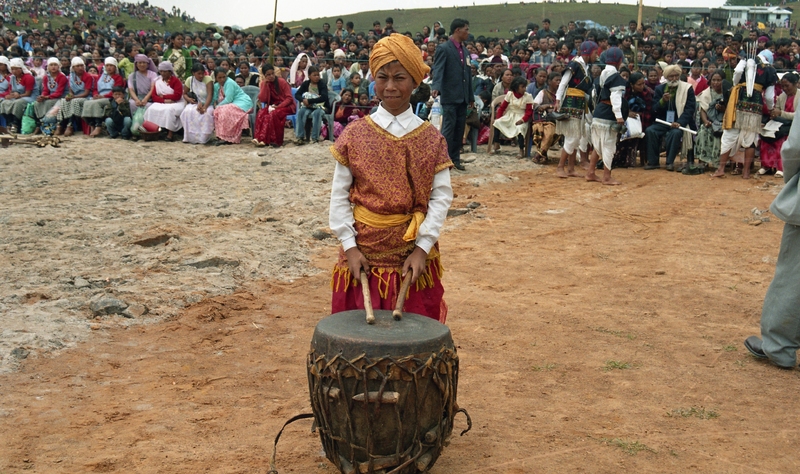 Celebrating "Ka Lympung Ki Khun Samla Seng Khasi Seiñ Raij Kaba Khadkhyndai" at Khliehriat, 2006