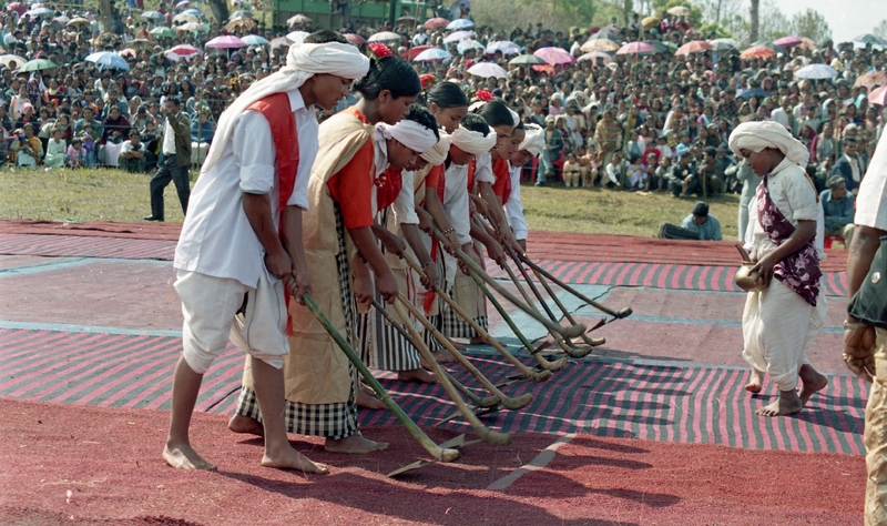 Celebrating "Ka Lympung Ki Khun Samla Seng Khasi Seiñ Raij Kaba Khadhynñiew" at Nartiang, 2004