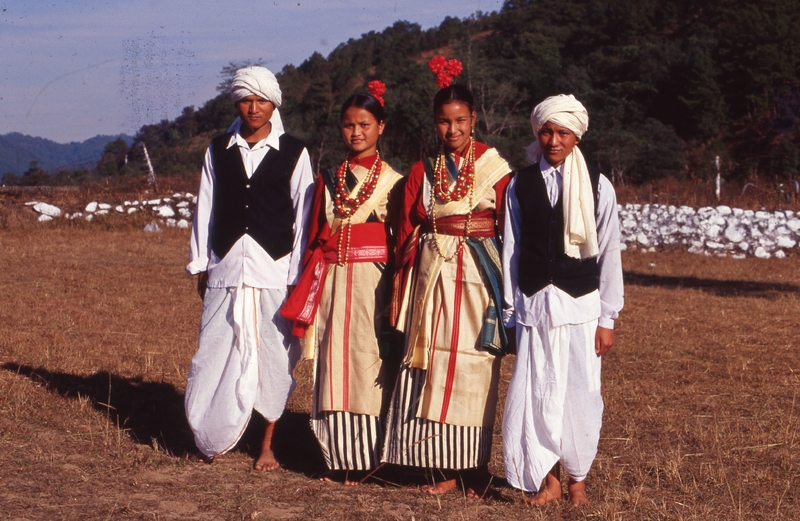 Jaiñtia ceremonial attire