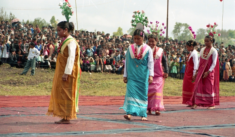 Celebrating "Ka Lympung Ki Khun Samla Seng Khasi Seiñ Raij Kaba Khadhynñiew" at Nartiang, 2004