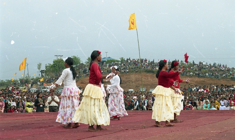 Celebrating "Ka Lympung Ki Khun Samla Seng Khasi Seiñ Raij Kaba Khadkhyndai" at Khliehriat, 2006