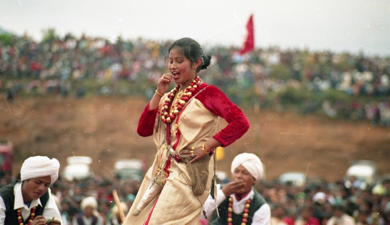 Celebrating "Ka Lympung Ki Khun Samla Seng Khasi Seiñ Raij Kaba Khadkhyndai" at Khliehriat, 2006