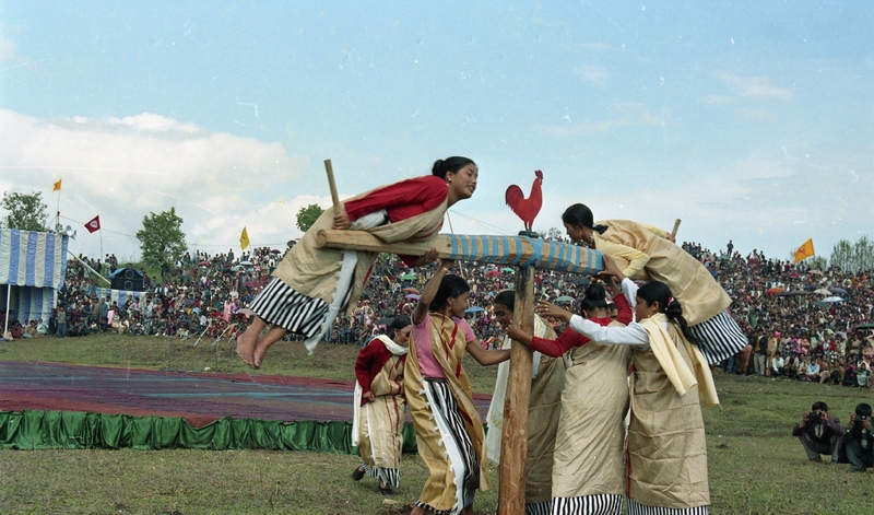 Celebrating "Ka Lympung Ki Khun Samla Seng Khasi Seiñ Raij Kaba Khadhynñiew" at Nartiang, 2004