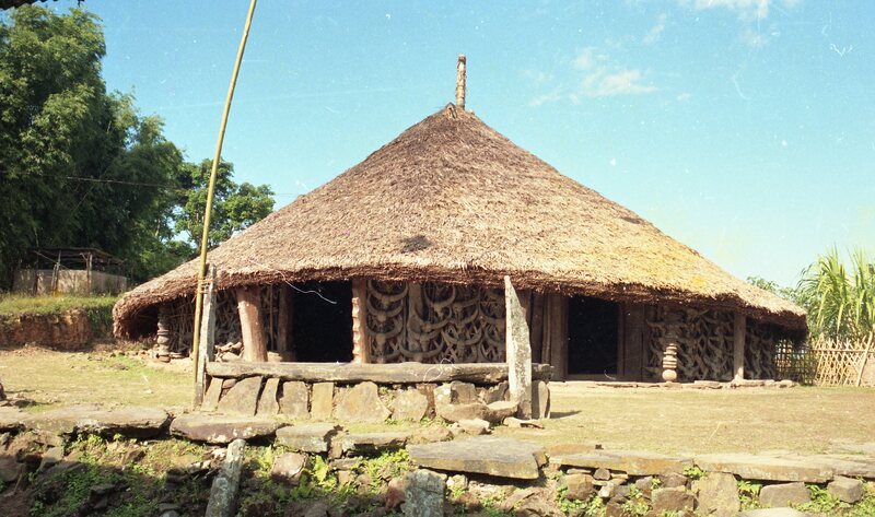 Konyak Hut, Nagaland