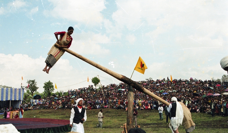 Celebrating "Ka Lympung Ki Khun Samla Seng Khasi Seiñ Raij Kaba Khadhynñiew" at Nartiang, 2004