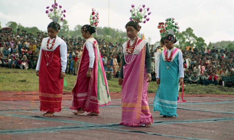 Celebrating "Ka Lympung Ki Khun Samla Seng Khasi Seiñ Raij Kaba Khadhynñiew" at Nartiang, 2004