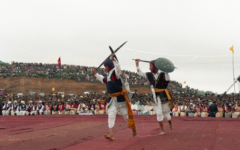 Celebrating "Ka Lympung Ki Khun Samla Seng Khasi Seiñ Raij Kaba Khadkhyndai" at Khliehriat, 2006