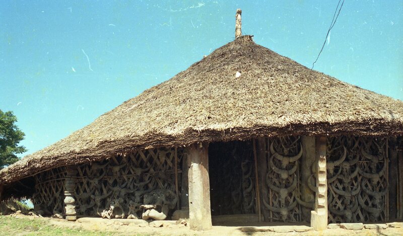 Konyak Hut, Nagaland